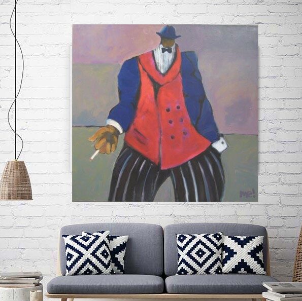 i’m a dandy on white brick wall