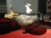 Unicorn Teapot with Havanese lid handle 