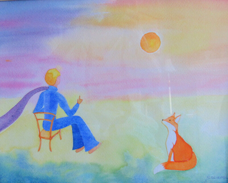 The little Prince and the fox