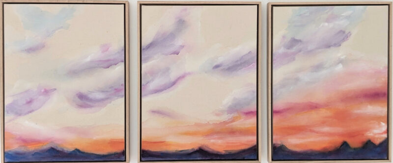 Illuminated Skies – Triptych | 54″ x 24″