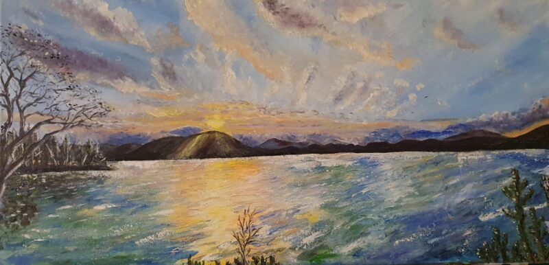 Chalet sunset