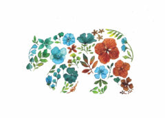 Bear-Botanical-Animal-card 